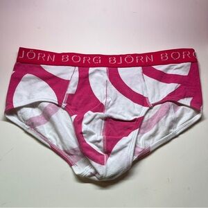 Bjorn Borg Pink and White Men's Briefs